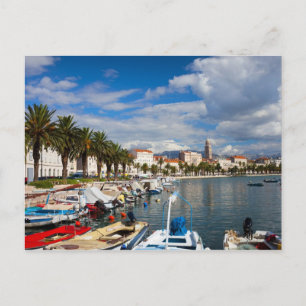 Carte Postale Ville de Split Marina en Croatie