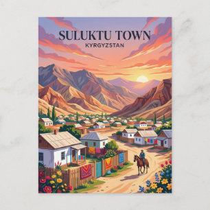 Carte Postale Ville de Suluktu Kirghizistan