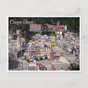 Carte Postale ville de vernazza cinque terre