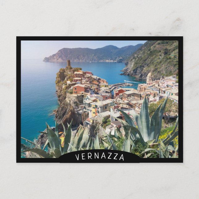 Carte Postale Ville de Vernazza dans les Cinque Terre (Devant)