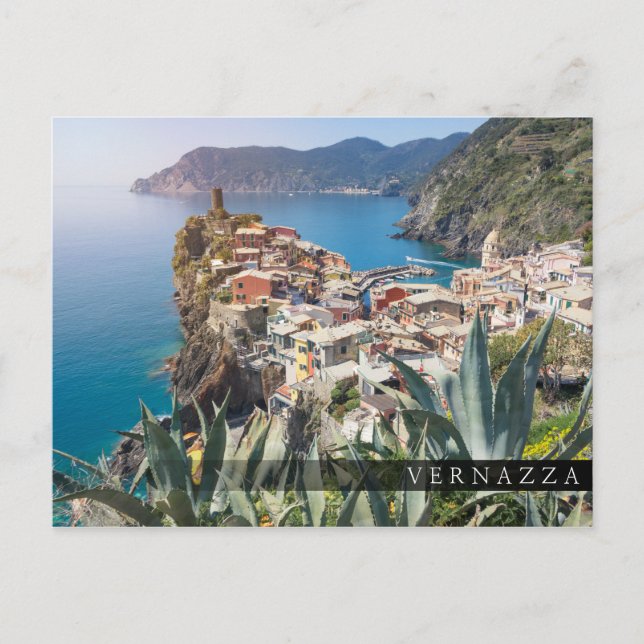Carte Postale Ville de Vernazza dans les Cinque Terre (Devant)