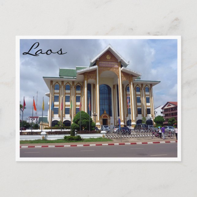Carte Postale ville de vientiane (Devant)