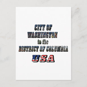 Carte Postale Ville de Washington dans le district de Columbia U