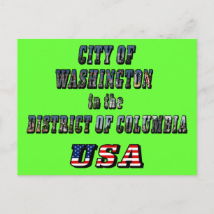Carte Postale Ville de Washington dans le district de Columbia U