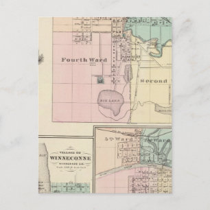 Carte Postale Ville de Waupaca, village de Winneconne