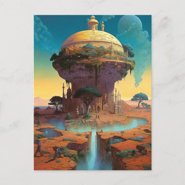 Carte Postale Ville d'Imaginaire surréaliste (Devant)