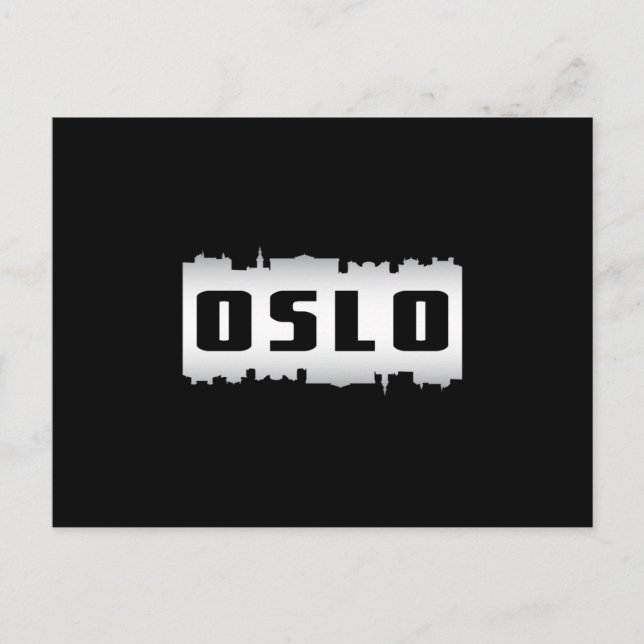 Carte Postale Ville d'Oslo Norway (Devant)