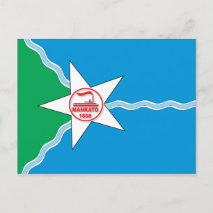 Carte Postale Ville du drapeau de Mankato