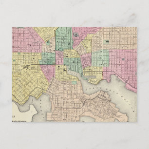 Carte Postale Ville Du Maryland De Baltimore