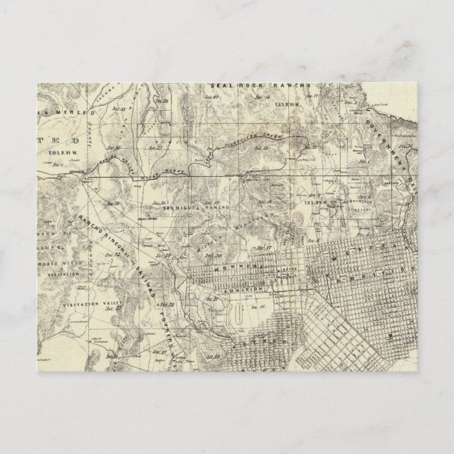 Carte Postale Ville et comté de San Francisco (Devant)