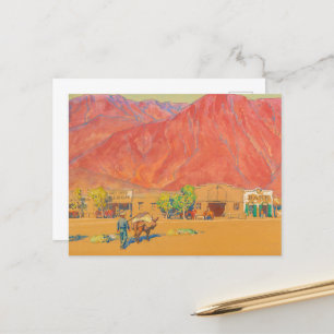 Carte Postale Ville et falaises par Maynard Dixon