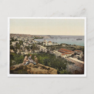 Carte Postale Ville et port de St. Dimila, Beyrout, Holy Lan