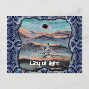 Carte Postale Ville lumière future