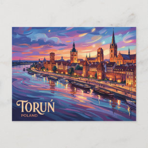 Carte Postale Ville médiévale de Toruń Pologne