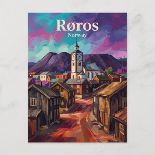 Carte Postale Ville minière de Røros Norvège