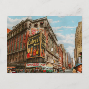Carte Postale Ville - NY - Tastee's et Macy's 1942
