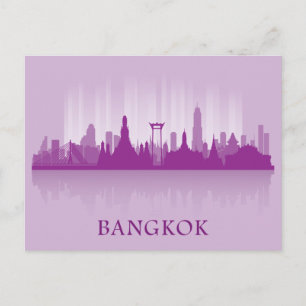 Carte Postale Ville Paysage Skyline Bangkok, Thaïlande
