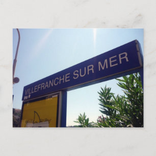 Carte Postale villefranche enseigne