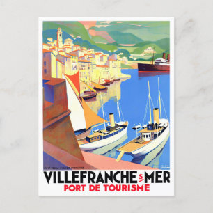 Carte Postale Villefranche France voyage vintage