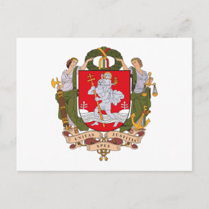 Carte postale Vilnius Coat d'armoiries