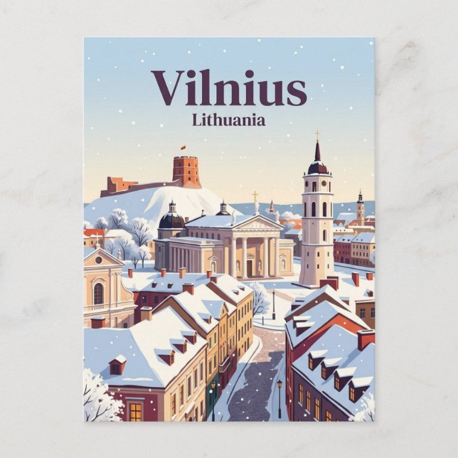 Carte Postale Vilnius Lituanie (Devant)