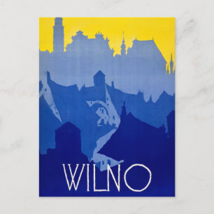 Carte Postale Vilnius, Lituanie,