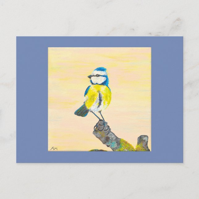 Carte Postale Vin bleu (Devant)