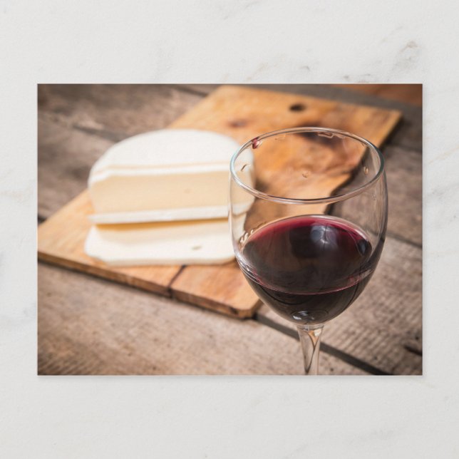 Carte Postale Vin et fromage (Devant)