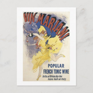 Carte Postale Vin Marian Vin Tonique Français