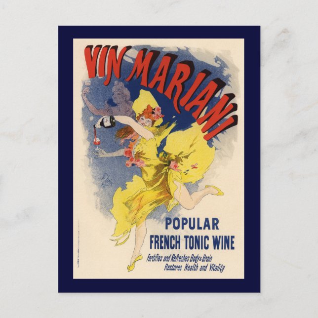 Carte Postale Vin Mariani (Devant)