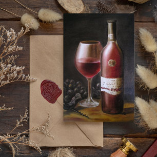 Carte Postale Vin rouge