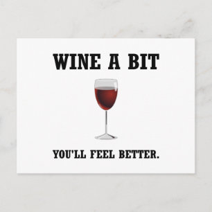 Carte Postale Vin Se Sent Mieux