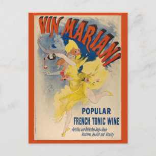 Carte Postale Vin Tonique vintage