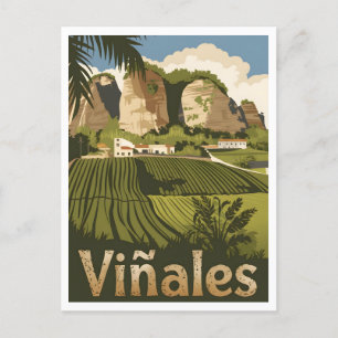 Carte Postale Viñales Cuba Vintage