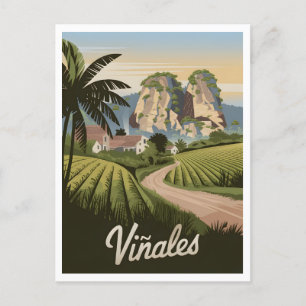 Carte Postale Viñales Cuba Vintage