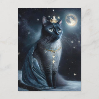 Carte Postale Vinatge Royal Cat