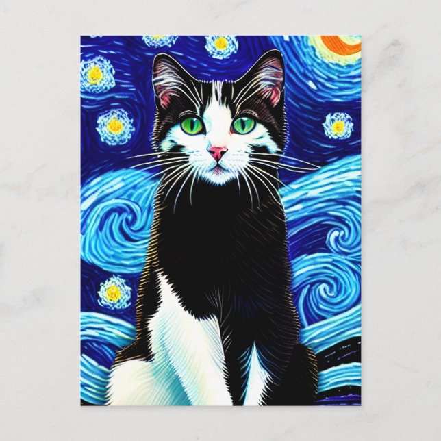 Carte postale Vincent Cat Gogh (Devant)
