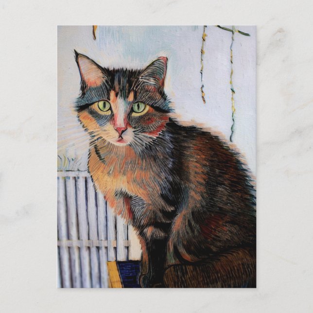 Carte postale Vincent Cat Gogh (Devant)