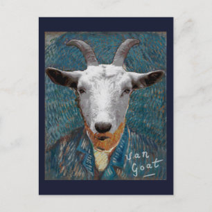 Carte Postale Vincent Van Goat Peintre animal