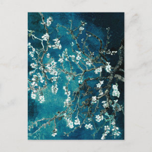 Carte Postale Vincent Van Gogh Almond Blossoms Dark Turquoise