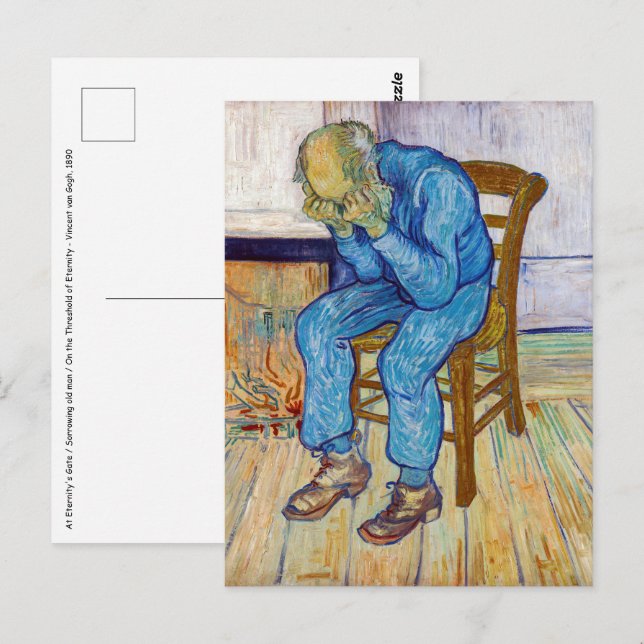 Carte Postale Vincent van Gogh - Au seuil de l'éternité (Devant / Derrière)
