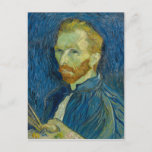 Carte Postale Vincent van Gogh Autoportrait<br><div class="desc">Un magnifique autoportrait de Vincent van Gogh datant de 1889 présentant ses coups de pinceau énergiques donne des couleurs vives.</div>