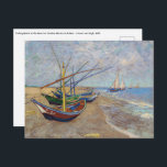 Carte Postale Vincent van Gogh - Bateaux de pêche sur la plage<br><div class="desc">Bateaux de pêche sur la plage aux Saintes-Maries de la Mer - Vincent van Gogh,  1888</div>