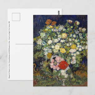 Carte Postale Vincent van Gogh - Bouquet de fleurs dans un vase
