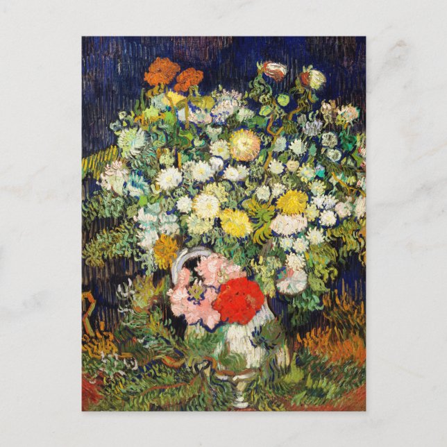 Carte Postale Vincent van Gogh Bouquet de peinture de fleurs (Devant)
