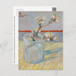 Carte Postale Vincent van Gogh - Branche d'amandes en verre<br><div class="desc">Bouchon d'amande fleurie dans un verre / Branche d'amande florissante dans un verre - Vincent van Gogh,  Huile sur toile,  1888</div>
