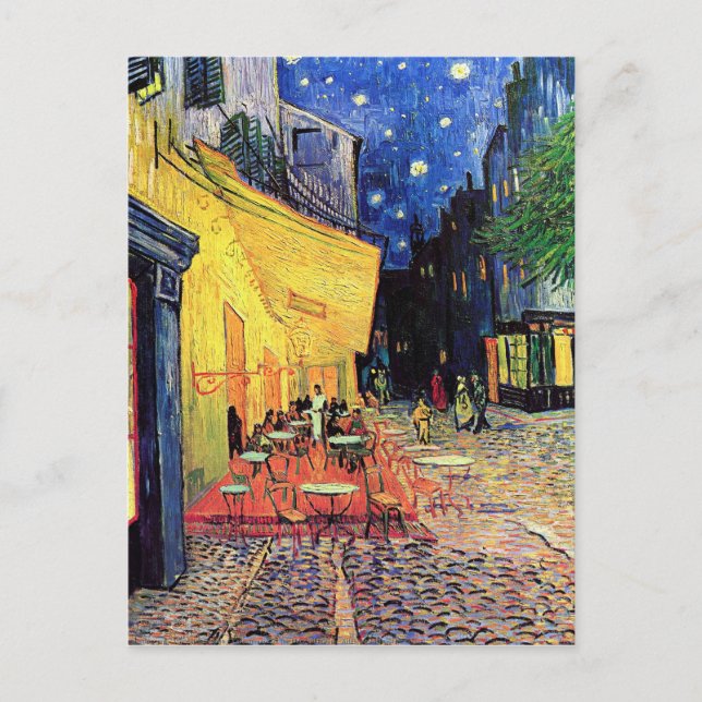 Carte Postale Vincent van Gogh - "Café Terrasse à la nuit" (Devant)