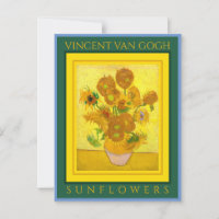VINCENT VAN GOGH ...CARTE POSTCARD SUNFLOWERS