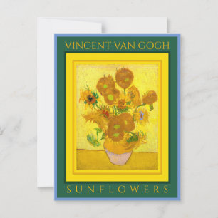 CARTE POSTALE VINCENT VAN GOGH ...CARTE POSTCARD SUNFLOWERS