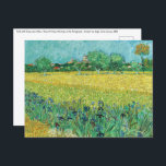 Carte Postale Vincent van Gogh - Champ avec Iris près d'Arles<br><div class="desc">Champ avec Irises près d'Arles / Vue d'Arles avec Irises dans l'avant-plan - Vincent van Gogh,  Huile sur toile,  1888</div>